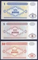 Azerbajdzsán 1993. 1M,5M,50M T:I