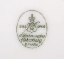 2 db Bavaria porcelán kávés csésze, hozzá illő 4 db csészealjjal, matricás, kopásnyomokkal, jelzett