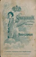 cca 1900 Családi fotó, keményhátú kabinetfotó Schiebert H. nagyszombati műterméből, rajzós verzóval,...