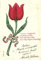 Tulipánt a magyarnak; hazafias propaganda lap / Hungarian patriotic propaganda, tulip