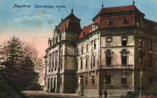 Nagyvárad, Oradea; Igazságügyi palota / Palace of Justice (fl)