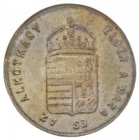 1867. "I. Ferenc József budai koronázására" ezüstözött Br koronázási zseton. "A BUDA ...