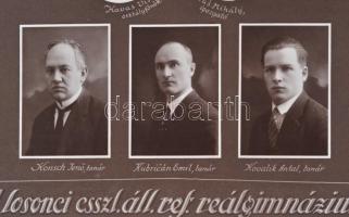 A Losonci református gimnázium magyar osztályának 1930-31-ben végzett növendékeinek tablóképe az isk...