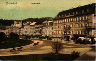 Marianske Lazne, Marienbad; Stefanstrasse / street, Hotel Klinger (EK)