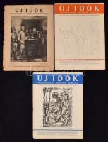 1945 Új Idők, Társadalmi, szépirodalmi, művészeti és kritikai képes hetilap, Főszerk.: Benedek Marcell, 3 szám, 31x23cm