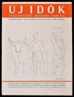 1945 Új Idők, Társadalmi, szépirodalmi, művészeti és kritikai képes hetilap, Főszerk.: Benedek Marce...