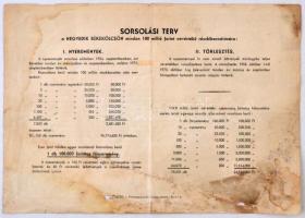 1953. "Negyedik Békekölcsön" nyereménykölcsön 50Ft-ról, szárazpecséttel T:III fo., szakadá...