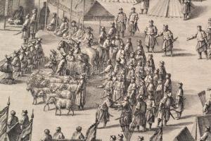 1774 Qianlong kínai császár győzelmeit megörökítő metszet-sorozat egy darabja. A nyugati régiók megh...