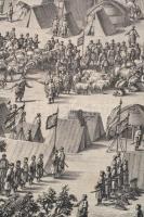 1774 Qianlong kínai császár győzelmeit megörökítő metszet-sorozat egy darabja. A nyugati régiók megh...