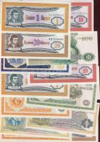 Volt Szovjetunió "Mavrodi" magánpénzek 1-1000Bilet 15db, kevés duplával, benne szín- és típusvariánsok T:I