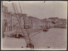 cca 1910-20 Vegyes fotó tétel, közte, Abbazia, Fiume és környéke, 4db, 9x12cm és 11x16cm