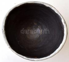 Gorka Lívia (1925-2011): Kaspó , festett mázas kerámia, jelzett (Iparművészeti Vállalat), hibátlan, ...