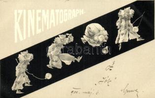 Kinematograph / cinematograph art postcard, litho