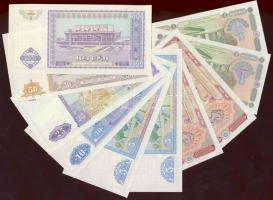 Üzbegisztán 1992. 1,3,5,10200,500,1000S + 1994. 1S (2x),3S (2x),5S (2x),10S,25S,50S,100S + 1997. 200S T:I