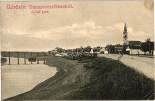 Kunszentmárton, Kőrös part, híd, Sáray Albert felvétele (EK)