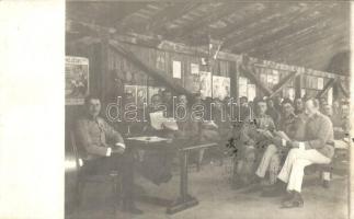 1911 Értekezlet, gyűlés a piliscsabai katonai táborban / community gathering of Hungarian soldiers, photo