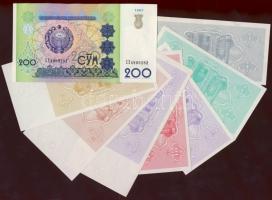 Üzbegisztán 1992. 1,3,5,10200,500,1000S + 1994. 1S (2x),3S (2x),5S (2x),10S,25S,50S,100S + 1997. 200...