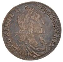 Franciaország 1662D 1/12E Ag "XIV. Lajos" (2,24g) T:2,2- /  France 1662D 1/12 Ecu Ag "Louis XIV" (2,24g) C:XF,VF Krause KM#199.3