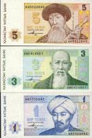 Kazahsztán 1993. 1,3,5,10,20,50,100T T:I