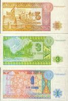 Kazahsztán 1993. 1,3,5,10,20,50,100T T:I