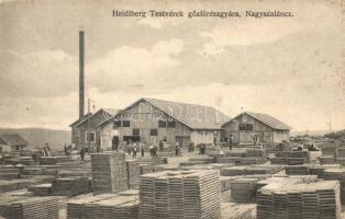 Nagyszalánc, Slanec; Heidlberg testvérek gőzfűrészgyára / saw mill