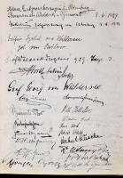 A budafoki Magyar Királyi Állami Pincegazdaság vendégkönyve, 1926-1930. Rengeteg aláírással. Köztük ...