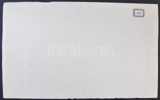 Márton Ferenc (1884-1940):1922 Tabán Poldi bácsi  Mély Pince fogadója, kocsma Ceruza, papír, Jelzett...