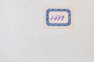 Márton Ferenc (1884-1940):1922 Tabán Poldi bácsi  Mély Pince fogadója, kocsma Ceruza, papír, Jelzett...