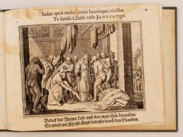 Conrad Meyer (1618-1689) Hat rézkarcban elmesélt verses történet. Keménykötésben. Foltok, egyik rest...