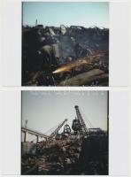 1969 Budapest, Fémhulladék újrahasznosításra előkészítve, a MÉH központi vasúti telepén készült 8 db...