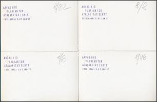 1981 Budapest, az Árpád híd és a Flórián tér átalakítás előtt, 19 db feliratozott vintage fotó, Kara...