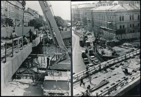 1980 Budapest, Marx téri jelentés az építkezésekről - aluljáró, felüljáró + a MÁV ház bontás előkész...