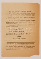 1945 A Szovjet Vörös hadsereg felhívása a Budán körbezárt védőkhöz. Repülőről ledobott szórólap néme...