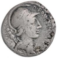 Római Birodalom / Róma / P. Fonteius P.f. Capito Kr. e. 55. Denár Ag (3,64g) T:2- ü. /  Roman Empire / Rome / P. Fonteius P.f. Capito 55. BC Denarius Ag P FONTEIVS P F CAPITO III VIR / MV FONT TR MIL (3,64g) C:VF ding  SB 392.