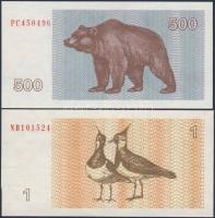 Litvánia 1992. 1T, 500T T:I