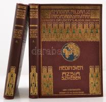 Sven Hedin: Ázsia szívében. Tízezer kilométernyi úttalan utazás. 1-2. köt. Bp., 1906, Lampel. Első kiadás! Jó állapotú kiadói egészvászon sorozatkötésben.