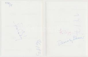 cca 1969 Színész portrék aláírva - Verebes Károly, Tarsoly Elemér,Trokán Péter, Zsadon Andrea, Vereb...