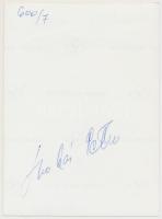 cca 1969 Színész portrék aláírva - Verebes Károly, Tarsoly Elemér,Trokán Péter, Zsadon Andrea, Vereb...