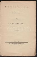 E(mil) A(lphons) Rheinhardt (1899-1945): Tiefer als Liebe. Gedichte. Berlin, 1919, S. Filcher Verlag...