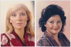 cca 1969 Színész portrék aláírva - Mikó István, Bencze Ilona, Szuhay Balázs, Mányai Zsuzsa, 4 db vin...