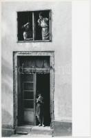 1964 Veszprém, Nagy Zoltán feliratozott vintage fotóművészeti alkotása, 24x12 cm