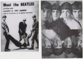 cca 1967 Beatles együttes, Fekete György (1904-1990) budapesti fényképész hagyatékában fellelt 2 db repró negatív modern nagyítása, 13x10 cm és 15x11 cm / cca 1967 The Beatles, 2 modern copies of vintage photos, 13x10 cm