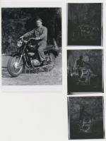 1966 Motorkerékpárok, 3 db korabeli negatívról készült mai nagyítás, 10x15 cm + hozzáadva a szabadon...