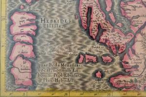 cca 1606 Gerhard Mercator (1512-1594) - (Hondius kiadása): Scotiae Regnum - Skócia térképe. Színezet...