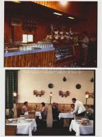 1967 Budapest, Déli pályaudvar, az Utasellátó étterme és terasza, 6 db korabeli negatívról készült m...