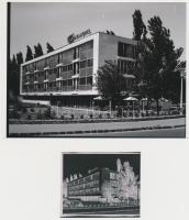 1968 Szántód, Pannónia Touring Hotel, korabeli negatívról készült mai nagyítás, 13x18 cm + hozzáadva a szabadon felhasználható negatívot is,  6x7 cm