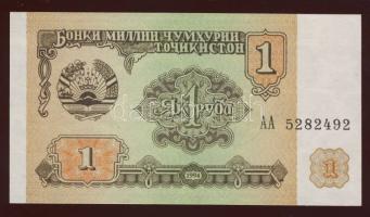 Tadzsikisztán 1994. 1R,5R,10R,20R,50R,100R,500R,1000R T:I