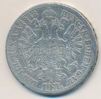 Ausztria 1868A 1Fl Ag "Ferenc József" T:3 ph.
Austria 1868A 1 Florin Ag "Franz Josep...