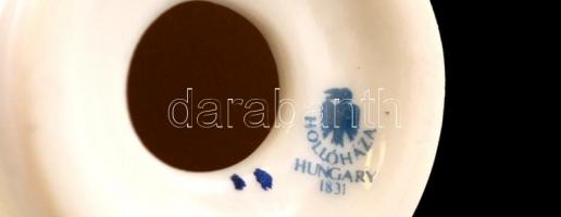 Hollóházi madár, kézzel festett, apró máz hibával, jelzett, m:8 cm