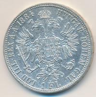 Ausztria 1884. 1Fl Ag "Ferenc József" T:1-,2 
Austria 1884. 1 Florin Ag "Franz Josep...